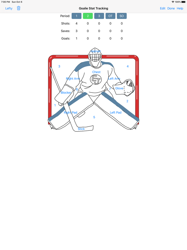 Goalie Stat Tracker