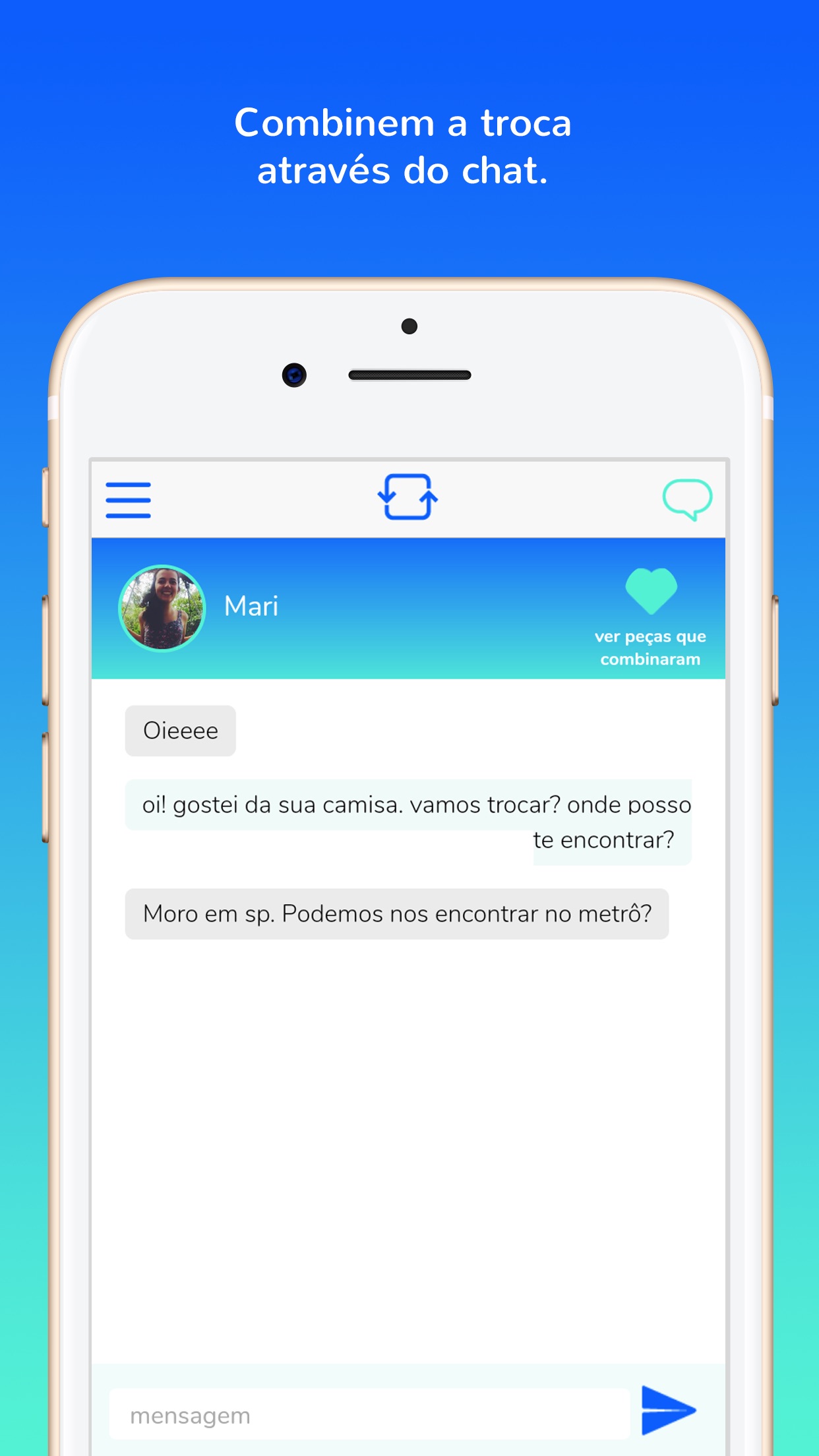Screenshot do app Roupa Livre