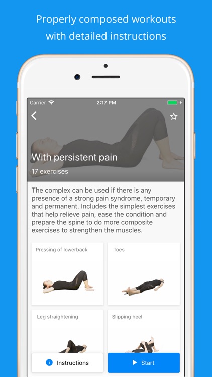 Back pain exercise