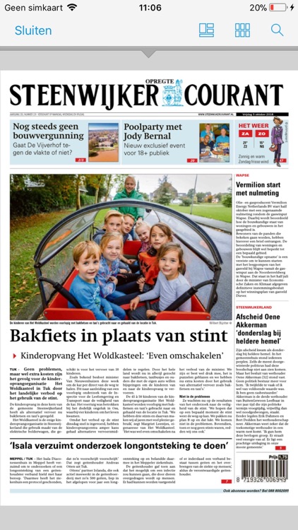 Steenwijker Courant krant