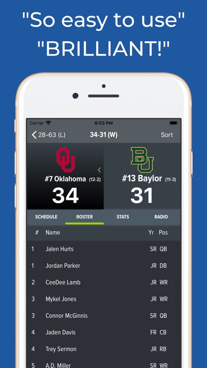 Oklahoma Football Schedules