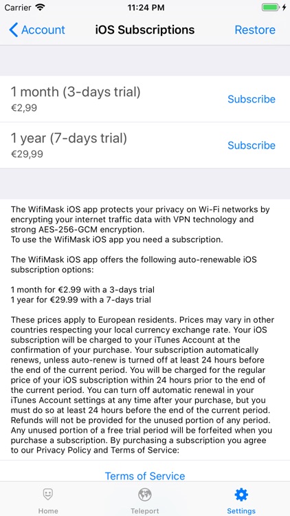 WifiMask VPN screenshot-4