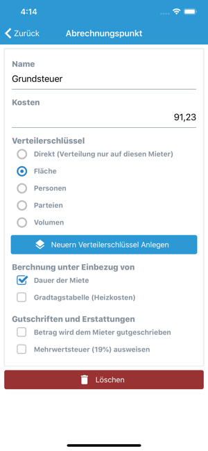 Nebenkosten App für Vermieter(圖3)-速報App