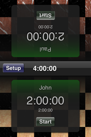Chess Clock App - náhled