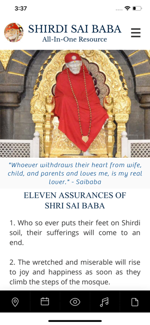 Shirdi Sai Baba All In One App On The App Store