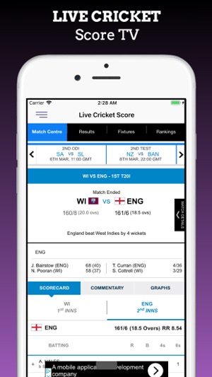 Live Cricket Odi T20 Tv(圖7)-速報App