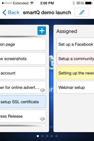 smartQ - workflow management - náhled