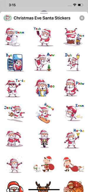 Christmas Eve Santa Stickers(圖1)-速報App