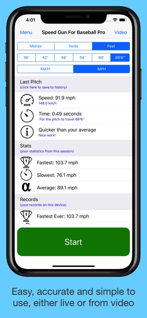 Speed Gun for Baseball Pro(圖2)-速報App