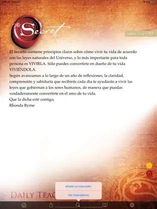 Captura de Pantalla 4 El Secreto Enseñanzas diarias iphone