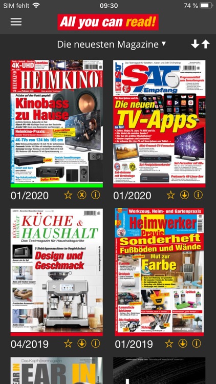 All you can read-Zeitschriften