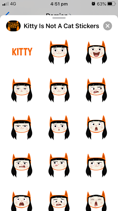Kitty Is Not A Cat Stickers screenshot 4