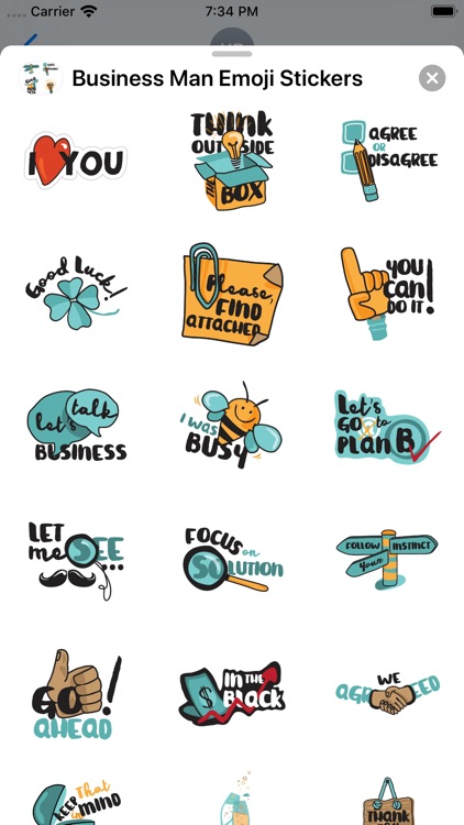 Business Man Emoji Stickers