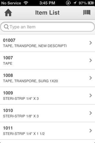Infor Lawson Mobile Inventory - náhled