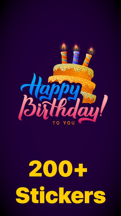 200+ Birthday MEGA Sticker App