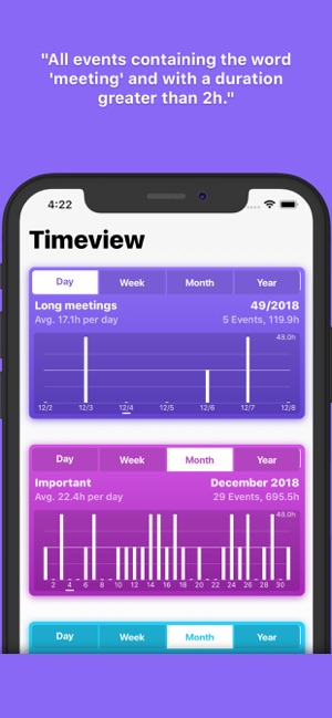 Timeview - Calendar Statistics