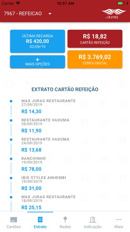 Cartão Livre