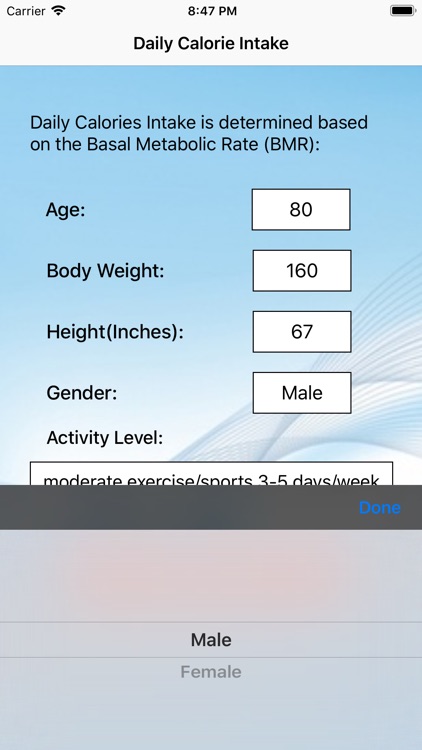 Daily Calorie Intake screenshot-5