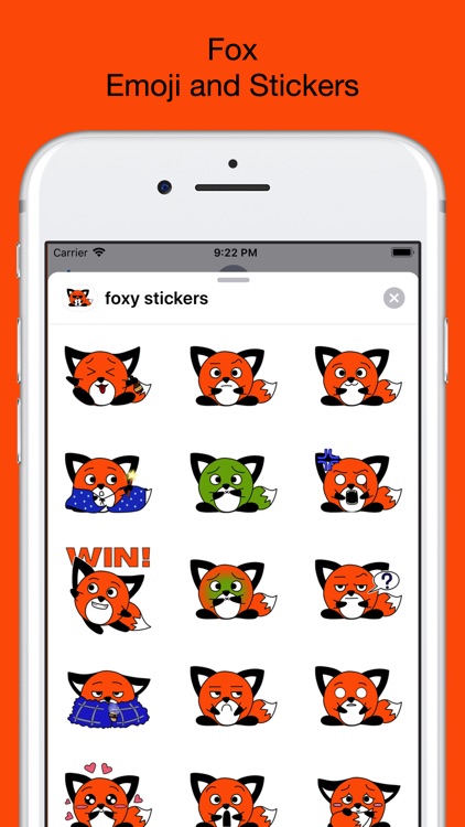 Foxy fox - emoji stickers pack