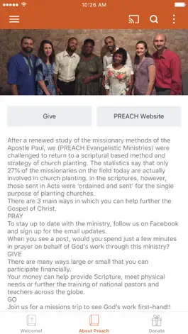 Game screenshot PREACH Evangelistic Ministries hack