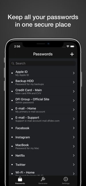 DFI Password Manager App