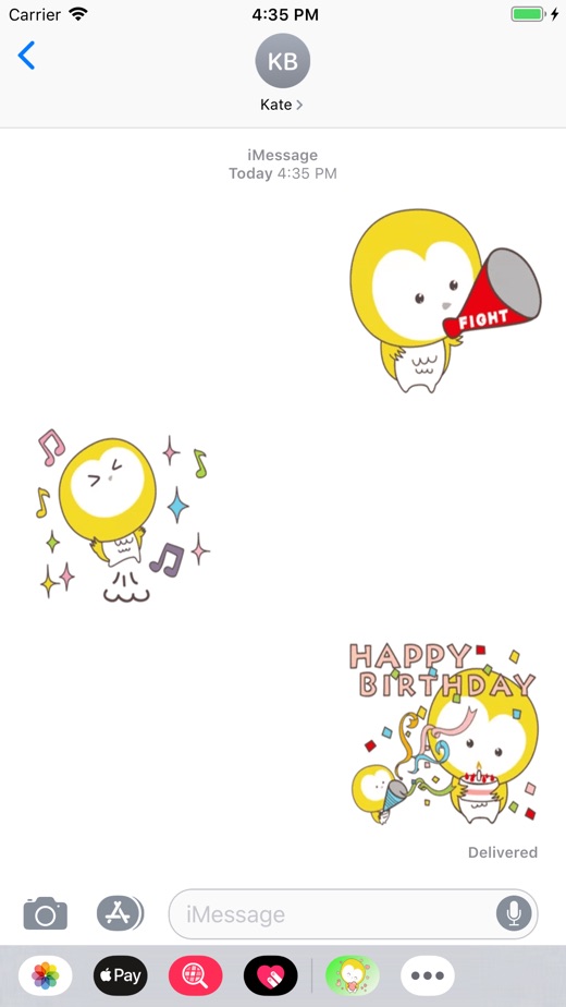 【图】Sticker Cute Owl Fc(截图3)