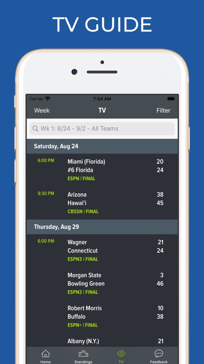 Kansas Football Schedules screenshot-6