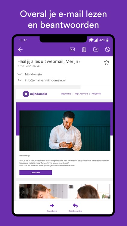E-mail van Mijndomein screenshot-6