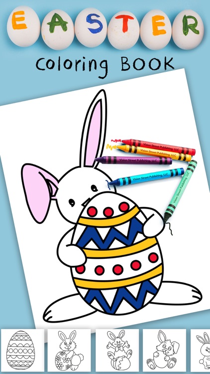 Easter Egg Coloring book pages