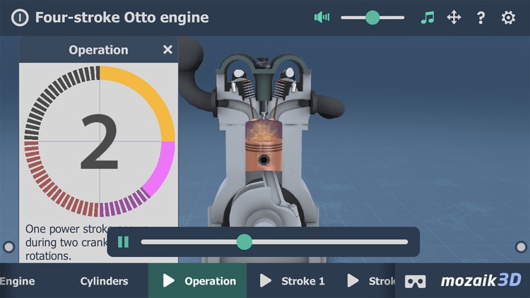 Four-stroke Otto engine 3D screenshot-3