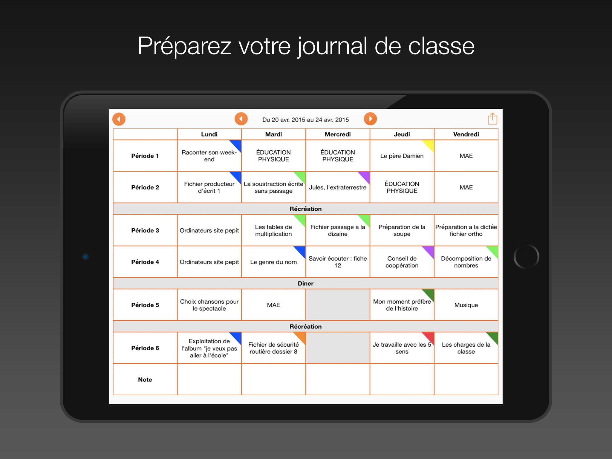 Journal De Classe screenshot 3