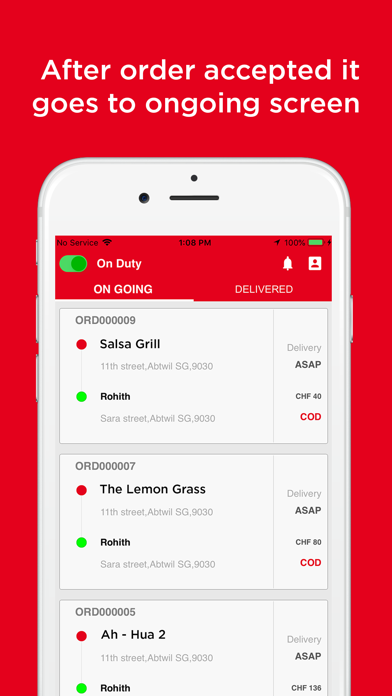 Swiss Food Delivery – Delivery screenshot 3