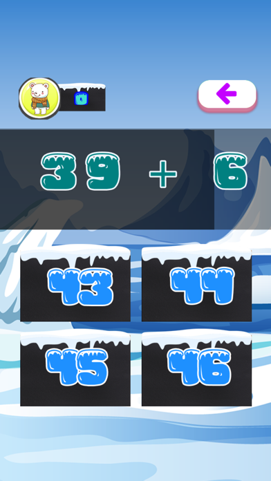 screenshot of Polar Simple Math Game 3