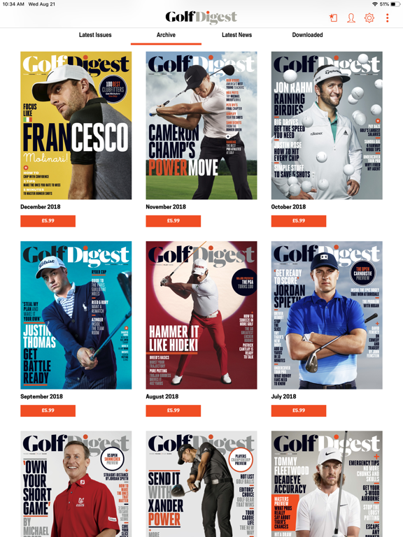 Golf Digest Magazine screenshot 4