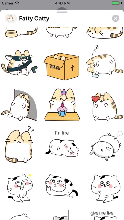 Fatty Catty Animated Stickers