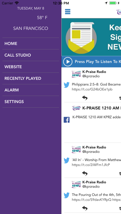 How to cancel & delete K-Praise FM 106.1 AM 1210 from iphone & ipad 2