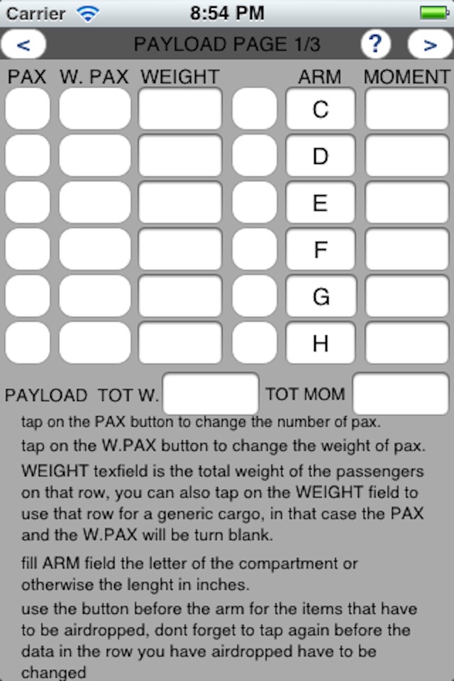 WEIGHT AND BALANCE C130J screenshot 4