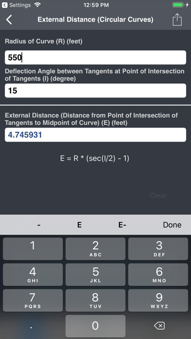 Highways and Roadworks Calculator Screenshot 4