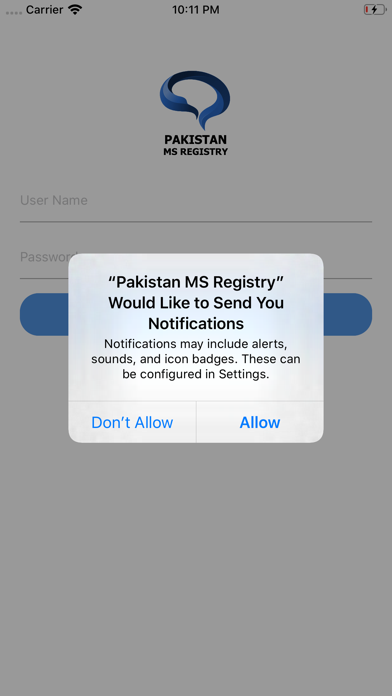 Pakistan MS Registry screenshot 2