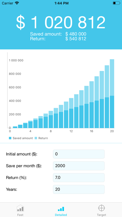 Compound Interest Graph screenshot 2