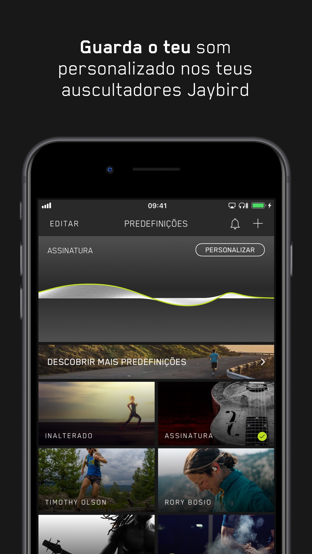 Screenshot do app Jaybird MySound