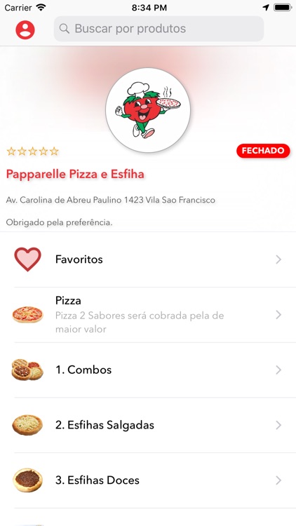 Pizza Place e Esfiharia on the App Store