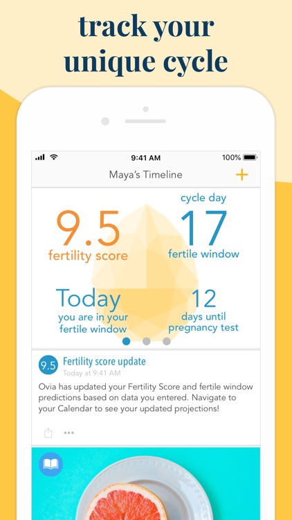 Ovia Fertility & Cycle Tracker screenshot-0