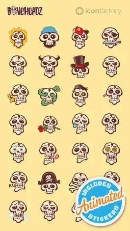 Game screenshot Iconfactory BoneHeadz Stickers mod apk