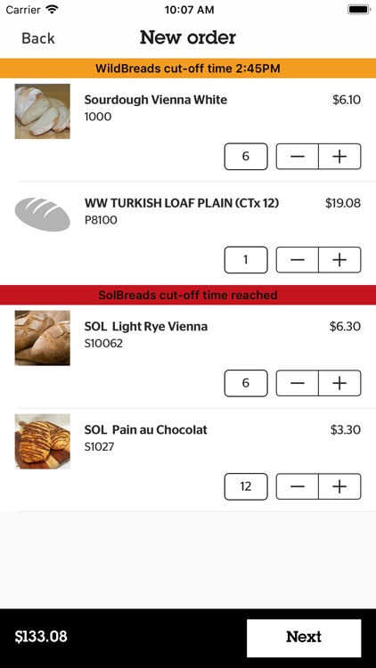 Wildbreads Ordering App