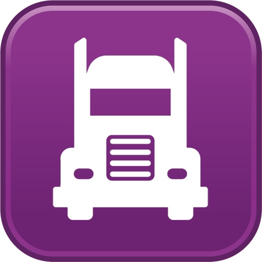 Truck driver GPS semi trailer Icon