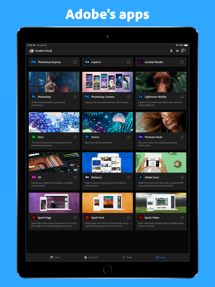 Adobe Creative Cloud App for iPhone Free Download Adobe