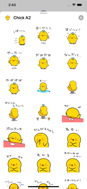 Chick JP Animation Sticker 2(圖2)-速報App