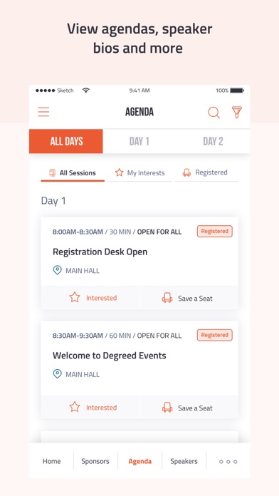 Degreed Events screenshot 2