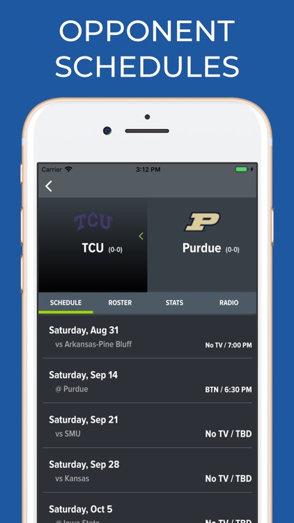 Purdue Football Schedules screenshot-6
